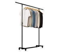 Perchero soran metal negro 50x120x120 cm