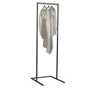 Percheros burro Estante De Ropa Independiente Para Colgar Ropa, Abrigos, Faldas, Riel Para Ropa De Metal Resistente, Base En Forma De U, Perchero Que Ahorra Espacio Para (Size:50X36X160CM,Color:Negro)