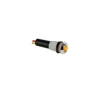 Perel 139566 lámpara LED de señal, 5 V, carcasa cromo abs, Amarillo