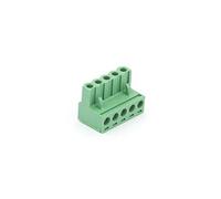 Perel 532038 Muelle Botones, 5 pines, Verde
