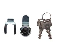 Perel Cerradura de buzon 15 mm, cerradura de cilindro para buzon, cerradura de reemplazo de metal con 2 llaves, facil montaje, cerradura para buzon postal