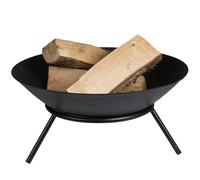 Perel Tools - Brasero redondo con soporte 3 patas Ø56 cm x 26 cm hierro fundido negro