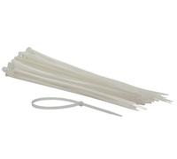 Perel bridas de nylon blancas, 100 unidades, ataduras de cables 300 x