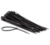 Perel bridas de nylon negras, 100 piezas, ataduras de cables 400 x 7,6