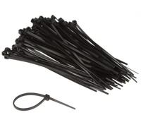 Perel bridas de nylon negras, 100 unidades, 100 x 2,5 mm, resistentes