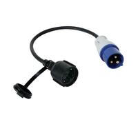 Perel cable adaptador, h07rn-f 3g2.5, 0.4 m, 16 a/230 v, 3680 w, cee a