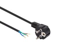 Perel cable de alimentación, h05vv-f 3g0.75, 3 m, 10 a/230 v, 2500 w,