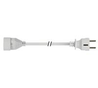Perel Cable de extensión, H05VV-F 3G1.5, 3 m, 16 A/230 V, 3500 W, Tipo E/F, Schuko, para Uso Interior, PVC, Blanco