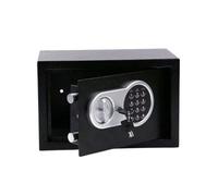 Perel Caja fuerte electrónica de acero - código digital y llave de emergencia, 20x31x20 cm