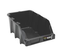 Perel caja organizadora apilable de plástico para tornillos y piezas