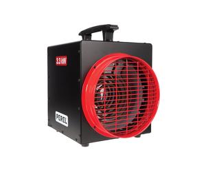 Perel calefactor ventilador eléctrico 3300w con termostato y función