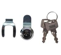 Perel Cerradura de buzon 15 mm, cerradura de cilindro para buzon, cerradura de reemplazo de metal con 2 llaves, facil montaje, cerradura para buzon postal