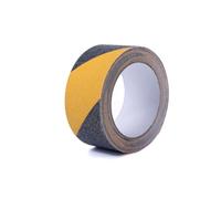 Perel cinta antideslizante 5 m x 5 cm negro amarillo, autoadhesiva, im