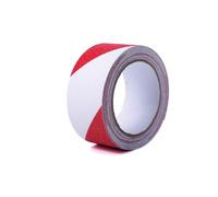 Perel cinta antideslizante 5 m x 5 cm rojo blanco, autoadhesiva, imper