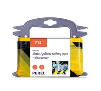 Perel cinta de barrera en soporte de 100 m, ideal para cercas y evento