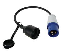Perel - conector eceec3m de cable para enchufe cee, longitud 40 cm