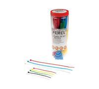 Perel conjunto de corbatas de cable de nylon, varios colores, resisten