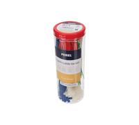 Perel Conjunto de corbatas de cable de nylon - varios colores, resistentes a los rayos UV, 300 piezas