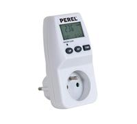 Perel e305em5 medidor de energía, 230 v/16 a, protección de contacto
