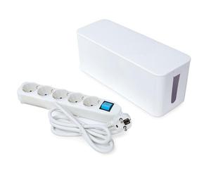 Perel eb5wswog base múltiple 1,5 m 5 salidas ac interior blanco
