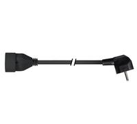 PEREL - EC01.5B-90 EC01,5B-90 - Cable alargador en ángulo de 1,5 m, color negro 176595