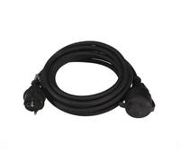 Perel ec05r15 cable alargador de goma, longitud de cable 5 m, color ne
