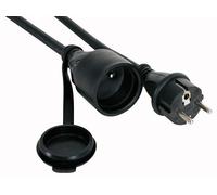 Perel ec05r25 de goma cable alargador, 3 g2,5, 5 m longitud, negro