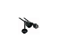 Perel ec05r25 de goma cable alargador, 3 G2,5, 5 m longitud, Negro