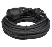 Perel ec10r15 de goma cable alargador, 3 g1,5, longitud de 10 m, color
