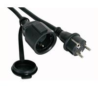 Perel ec10r15-g cable de transmisión negro 10 m enchufe tipo e+f ench