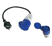 Perel eceea1 40 cm cable de adaptador de enchufe schuko para cee socke