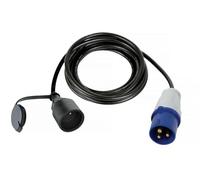 Perel Cable adaptador ECEEA4 179154 Schuko a conector CEE, toma de tierra de espiga, 3 m