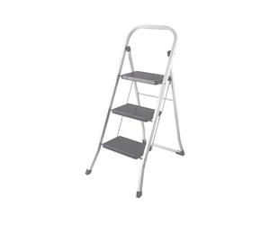 Perel escalera plegable, 3 peldaños, plegable, escalera doméstica co