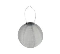 Perel farol solar de jardín, blanco, Ø 25 cm, para veladas encantado