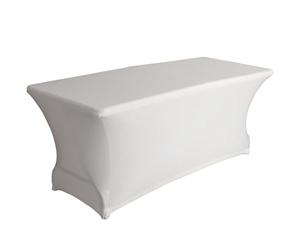 Perel Funda Elastica de Mesa, Blanca, 180 x 75 x 74 cm, Mesa Rectangular