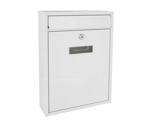 Perel ibiza mailboxes blanco buzón de correos para montaje en pared a