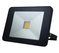 Perel LED Floodlight, 30 W, 3200 lm, 4000 ° K, blanco neutral, para interiores y exteriores, soporte ajustable, control remoto, aluminio, negro