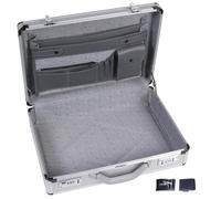 MALETA ALUMINIO CERRADURA Y PORTADOCUMENTOS BANDOLERA 46X34X11CM BD3088
