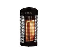 Perel PHT2000 Calefactor de Terraza, Columna, 1200 W, Ipx4, Resistente Al Agua