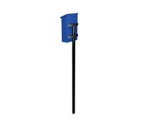 Perel poste para buzon negro de acero galvanizado, 150 cm de altura, a