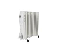 Perel radiador de aceite de 2500w con 11 elementos, 3 niveles de calor