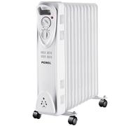 Perel radiador de aceite de 2500w con 11 elementos, 3 niveles de calor