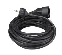 Perel rallonge électrique 2p+t 3g1.5 protection enfant 10.00 m noire