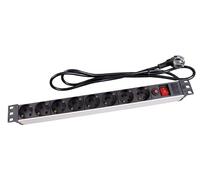 Perel regleta pdu 8 enchufes schuko tipo f con interruptor y protecci?