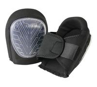 Perel Rodilleras sknpn ergonómicas con gel, antideslizantes, cierre velcro – Negro/Blanco caucho