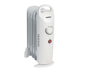 Perel TC78007, radiador eléctrico de aceite, aceite, 1,5 m, para uso interior, para suelo, color blanco