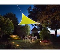 Perel toldo vela triangular con 107 leds, poliester repelente al agua,