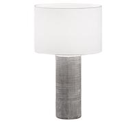 Perenz - Lámpara de mesa de cerámica, color gris, diámetro 32 cm, altura 53 cm, casquillo E27, máximo 60W - sin bombilla