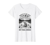 Perezoso ¿Qué Pasa si no Soy lo Suficientemente Salvaje Camiseta gráfica económica, Mujer, Blanco, M