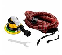 perfeclan ra Neumática Tipo Lijadora Orbital Aleatoria para Automóvil con Mango Antivibración Interruptor Control Trasero Salida Trabajo Coche Muebles, 6 Pulgadas, Con Recolector Polvo